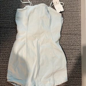 Brand new zara denim dress with tags